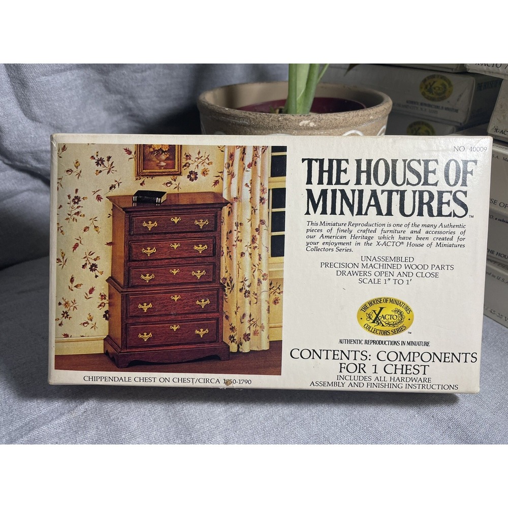 The House of Miniatures Chippendale Chest of Drawers 40009 Doll house